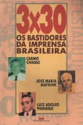 Capa de Três vezes trinta - Carmo Chagas; José Maria Mayrink; Luiz Adolfo Pinheiro