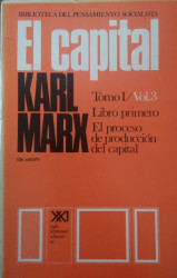 Capa de El capital tomo I volume 3 - Karl Marx