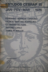 Capa de Estudos Cebrap 15: Jan - Fev - Mar 1976 - Fernando Henrique Cardoso [outros]