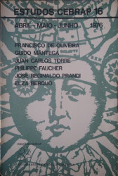 Capa de Estudos Cebrap 16: Abril - Maio - Junho 1976 - Francisco de Oliveira [outros]