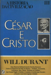 Capa de A história da civilização III: César e Cristo - Will Durant