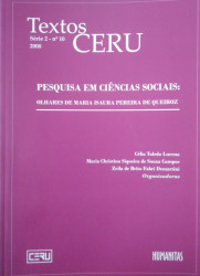 Capa de Pesquisa em ciências sociais - Célia Toledo Lucena (org.); Maria Christina Siqueira de Souza Campos (org.); Zeila de Brito Fabri Demartini (org.)