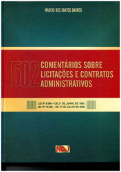 Capa de 502 Comentários sobre Licitações e Contratos Administrativos - Márcio dos Santos Barros