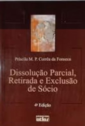 Capa de Dissolução parcial, retirada e exclusão de sócio - Priscila M. P. Corrêa da Fonseca