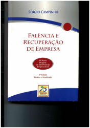 Capa de Falência e Recuperação de Empresa - Sérgio Campinho