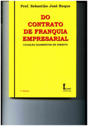 Capa de Do Contrato de Franquia Empresarial - Sebastião José Roque