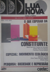 Capa de LUA NOVA - Vol.3, Nº. 4 - Abril - Junho/87 - Maria Hermínia Tavares de Almeida [outros.]