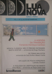 Capa de LUA NOVA - Vol.2, Nº. 2 - Julho - Setembro/85 - Fernando Henrique Cardoso [outros.]