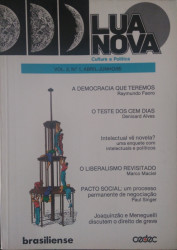 Capa de Lua nova v.2, n.1, abr./jun. 1985 - Raymundo Faoro; outros