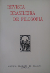Capa de Revista Brasileira de Filosofia 185 - Instituto Brasileiro de Filosofia - São Paulo
