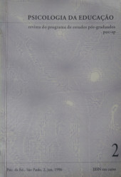 Capa de Psicologia da Educação 2 - Revista do programa de estudos pós-graduados puc-sp
