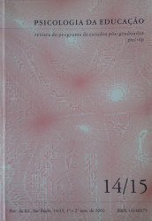 Capa de Psicologia da Educação 14/15 - Revista do programa de estudos pós-graduados puc-sp