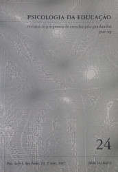 Capa de Psicologia da Educação 24 - Revista do programa de estudos pós-graduados puc-sp