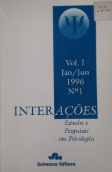 Capa de InterAções nº 1 - Estudos e Pesquisas em Psicologia