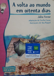 Capa de A volta ao mundo em oitenta dias - Júlio Verne; Cecília Casas (adap.)