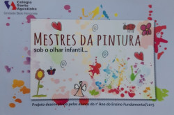 Capa de Mestres da pintura sob o olhar infantil - Cololégio Santo Agostinho