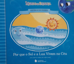 Capa de Por Que o Sol e a Lua Vivem no Céu - André Koogan Breitman de Conto Africano