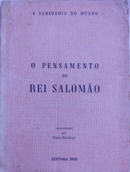 Capa de O pensamento do rei salomão - Hans Koranyi