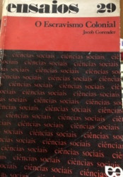 Capa de O escravismo colonial - Jacob Gorender