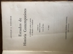 Capa de Estudosde História Contemporânea - Arnold J. Toynbee