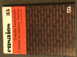 Capa de Trabalho Domesticado: A mulher na Industria Paulista - Eva Alterman Blay