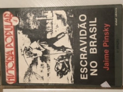 Capa de Escravidão no Brasil - Jaime Pinsky
