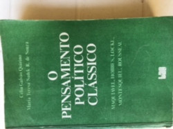 Capa de O pensamento político clássico - Célia Galvão Quirino (org.); Maria Teresa Sadek R. de Souza (org.);