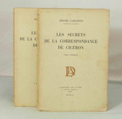 Capa de Les secrets de la correspondance de Cicéron I et II - Jéròme Carcopino