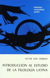 Capa de Introduccion al estudio filologia latina - Victor Ferrero