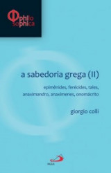 Capa de Sabedoria grega II - Giorgio Colli