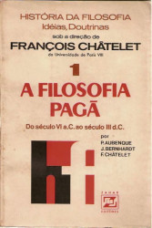 Capa de História da filosofia 1 - François Châtelet (dir.); P. Aubenque; J. Bernhardt