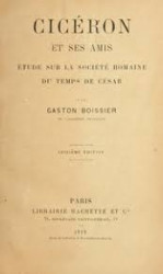 Capa de Ciceron e ses amis - Gastón Boissier