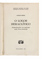 Capa de O Lógos Heraclítico - Damião Berge