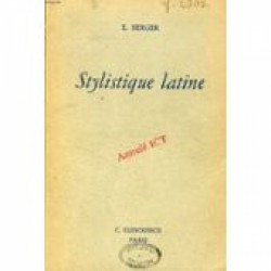 Capa de Stylistique Latine - E. Berger