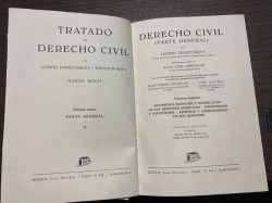 Capa de Tratado de derecho civil tomo I - Karl Martin Ludwig Enneccerus; Louis Theodor Kipp; Martín Wolff