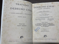 Capa de Tratado de derecho civil tomo I parte general II - Karl Martin Ludwig Enneccerus; Louis Theodor Kipp; Martín Wolff
