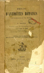 Capa de LAntiquités Romaine - C, Krieg