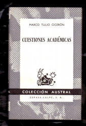 Capa de Cuestiones Académicas - Cicero