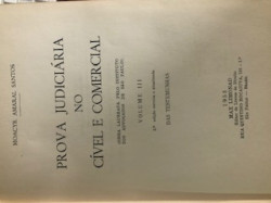 Capa de Prova judiciária no cível e comercial volume III - Moacyr Amaral Santos