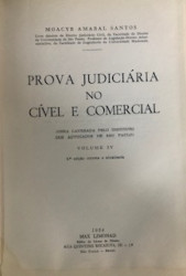 Capa de Prova judiciária no cível e comercial volume IV - Moacyr Amaral Santos