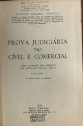 Capa de Prova judiciária no cível e comercial volume V - Moacyr Amaral Santos