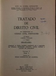 Capa de Tratado de direito civil volume 5 tomo 1 - Luiz da Cunha Gonçalves