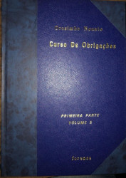 Capa de Curso de Obrigaçoes primeira parte volume 2 - Orosimbo Nonato