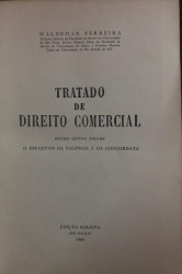 Capa de Tratado de Direito Comercial volume 15 - Waldemar Ferreira