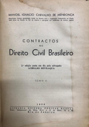 Capa de Contractos no Direito Civil Brasileiro Tomo II - Manoel Gonçalves Ferreira Filho