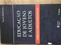 Capa de Educação de jovens e adultos - Valdo Barcelos