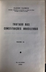 Capa de Tratado das constituições brasileiras volume 9 - Claudio Pacheco
