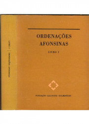 Capa de Ordenações Afonsinas livro I - Candido Mendes de Almeida
