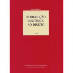 Capa de INtroduçao Historica ao Direito - John Gilissen