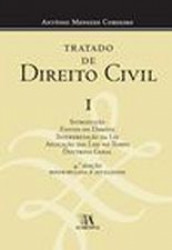 Capa de Tratado de direito civil volume I - Antônio Menezes Cordeiro